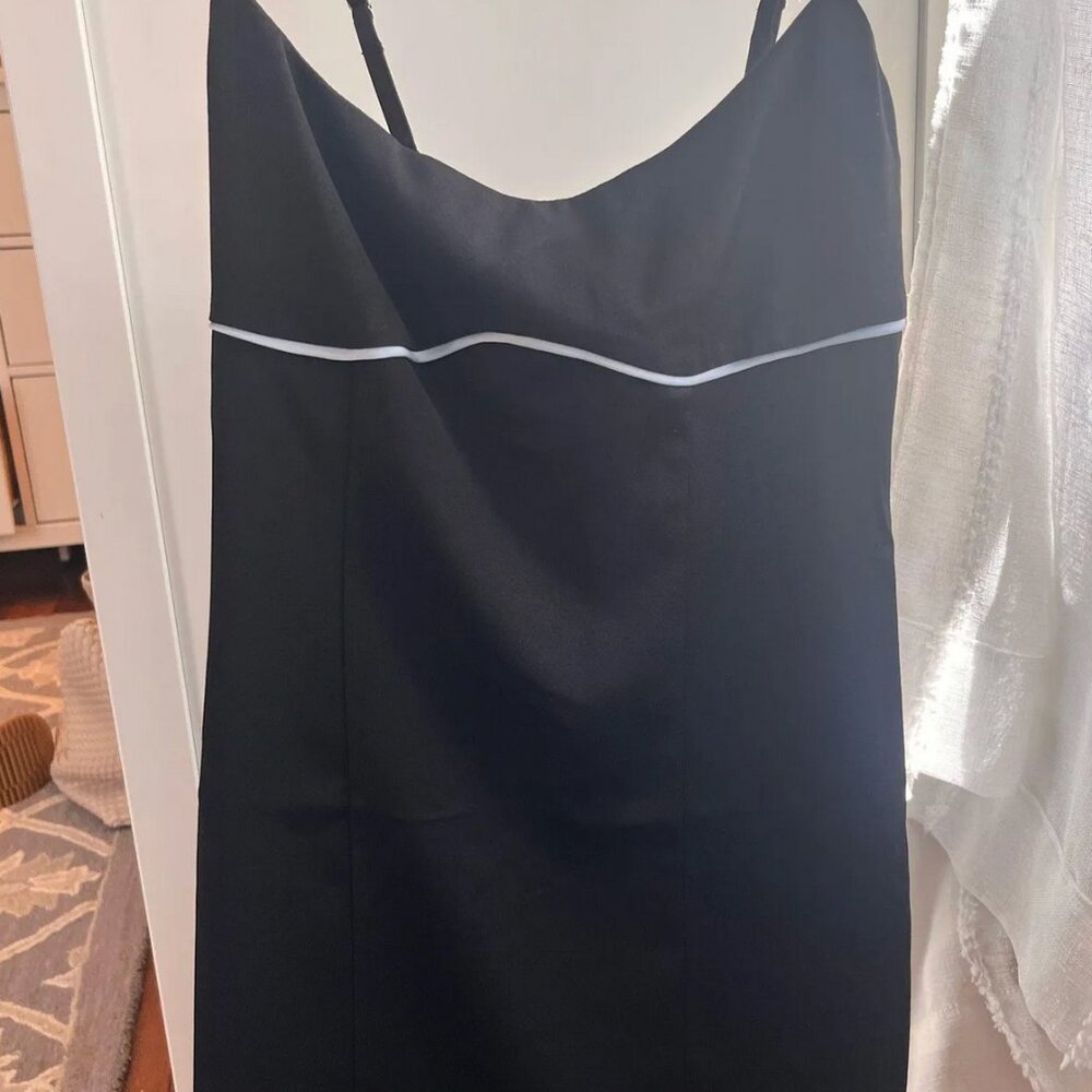 White Fox Black Mini Dress